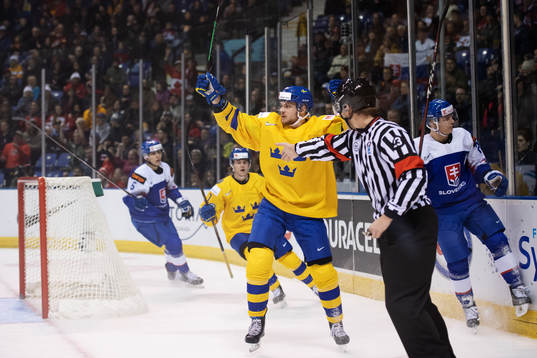 Lucas Elvenes of Sweden celebrates