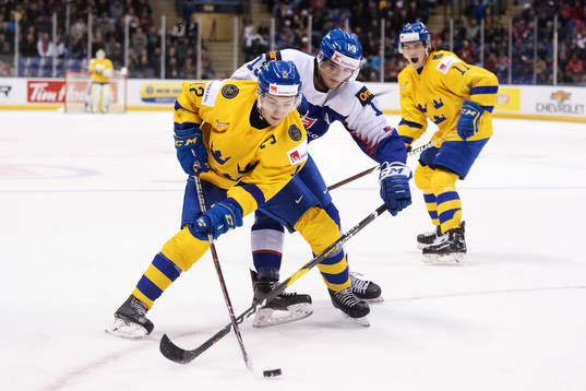 Erik Brännström of Sweden and Filip Krivosik of Slovakia