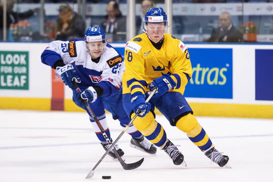 Adam Liska of Slovakia and Fabian Zetterlund of Sweden