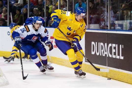 Milos Roman of Slovakia and Isac Lundeström of Sweden