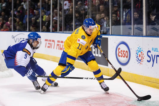 Andrej Golian of Slovakia and Samuel Fagemo of Sweden