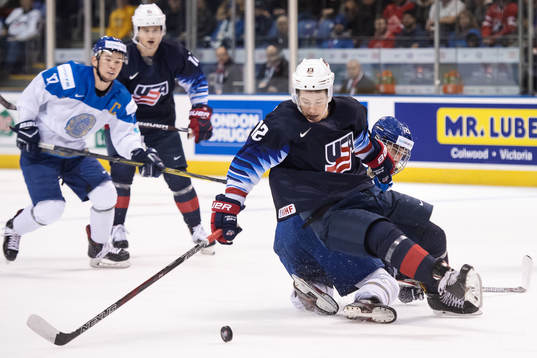 Logan Cockerill of USA in action against Yevgeni
