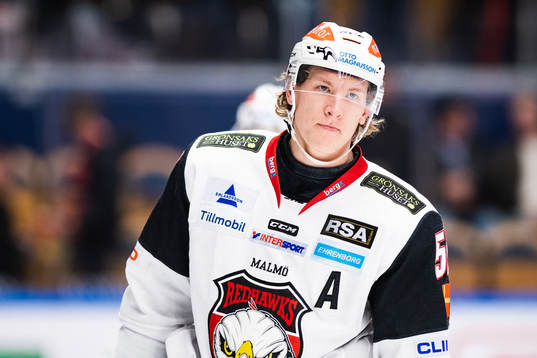 Malmö Redhawks Emil Sylvegård deppar