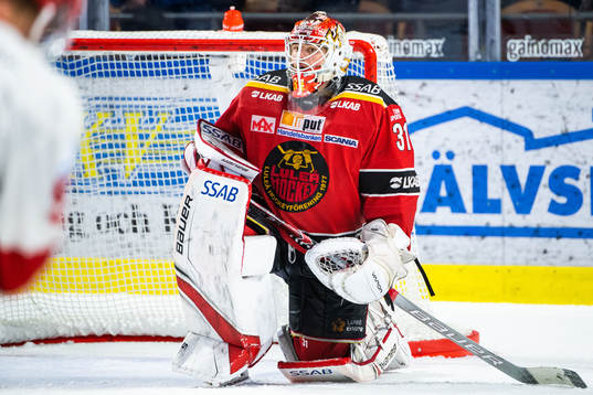 Luleås målvakt Niklas Rubin deppar