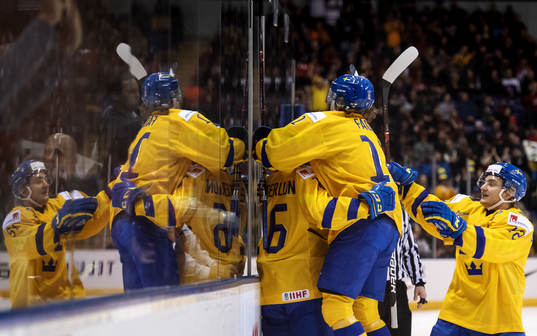 Filip Westerlund, Samuel Fagemo and Erik Brännström of