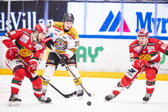 Moras Niki Petti och Michael Haga och Luleås Jesper
