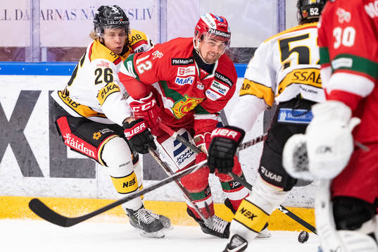 Luleås Nils Thomasson och Moras Kevin Gagné