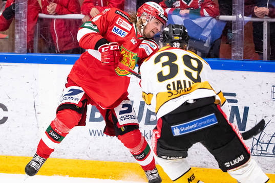 Moras Viktor Amnér och Luleås Pontus Själin