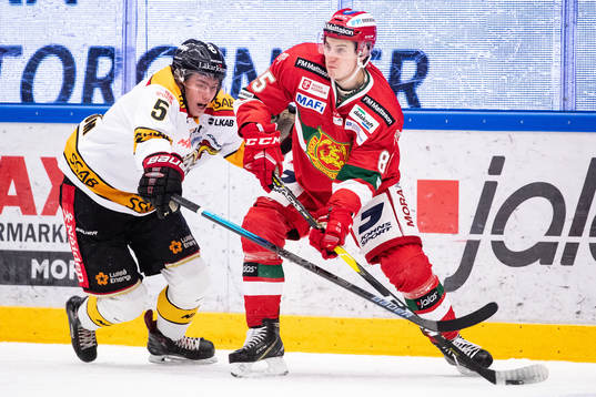 Luleås Linus Nässén och Moras Michael Haga