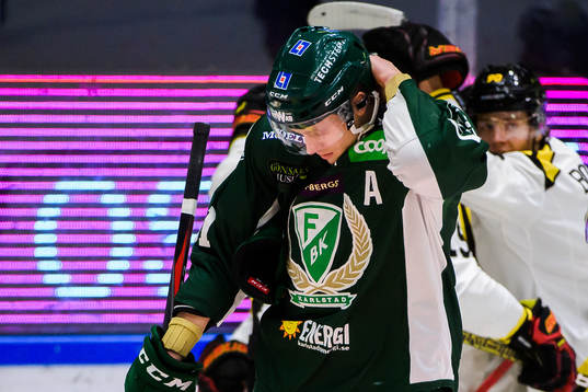 Färjestads Johan Ryno deppar
