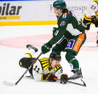 Brynäs Joel Kellman och Färjestads Joakim Nygård