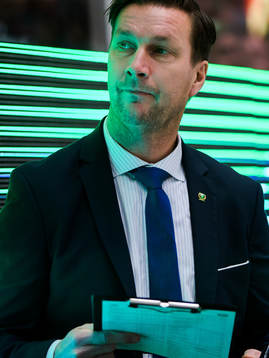 Färjestads tränare Johan Pennerborn
