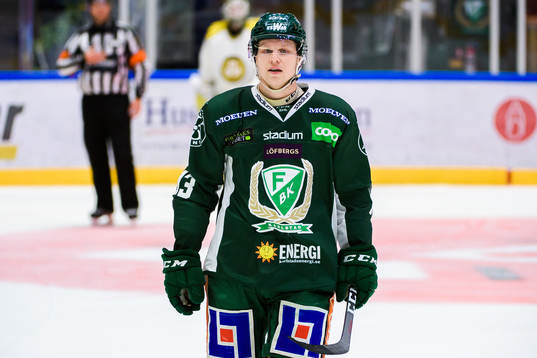 Färjestads Daniel Viksten deppar