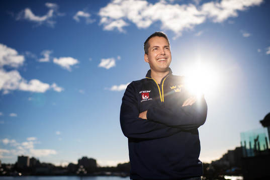 Head coach Tomas Montén of team Sweden poses for a