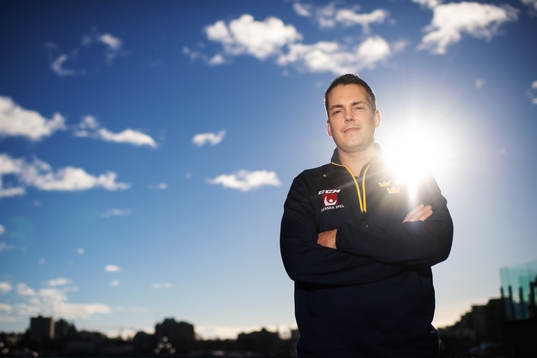 Head coach Tomas Montén of team Sweden poses for a