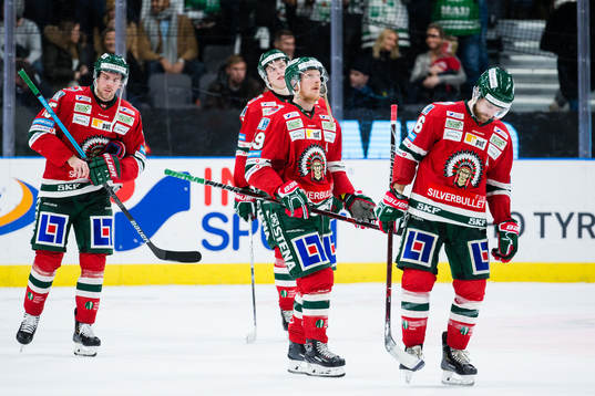 Frölundas Anders Grönlund, Simon Hjalmarsson och Jonathan