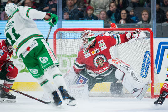 Frölundas målvakt Johan Gustafsson
