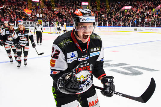 Malmö Redhawks Lars Bryggman jublar