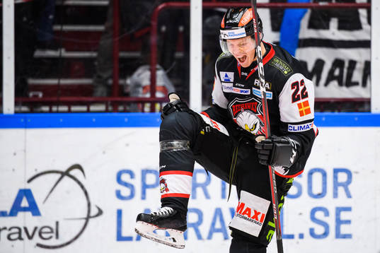Malmö Redhawks Lars Bryggman jublar