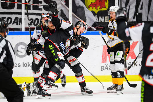 Malmö Redhawks Lars Bryggman och Christoffer Forsberg