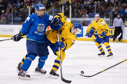 Aidos Zhorabek of Kazakhstan and Pontus Holmberg of Sweden