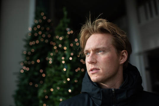 Rasmus Sandin of team Sweden poses for a portrait at a