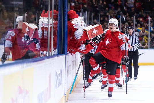 Yannick Bruschweiler of Switzerland celebrates