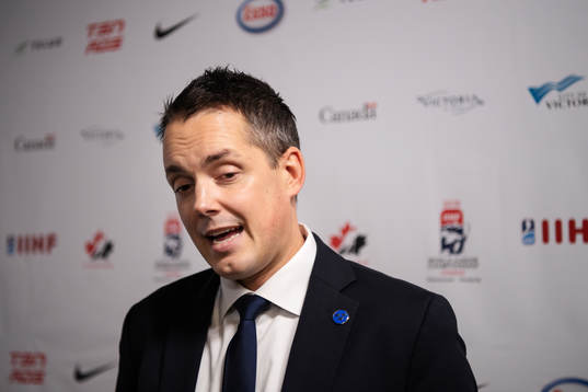 Head coach Tomas Montén of Sweden