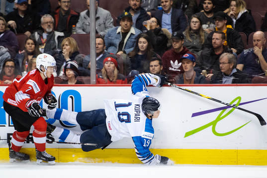 Gianluca Burger of Switzerland and Rasmus Kupari of Finland