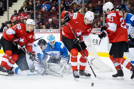 Goaltender Ukko-Pekka Luukkonen of Finland in action