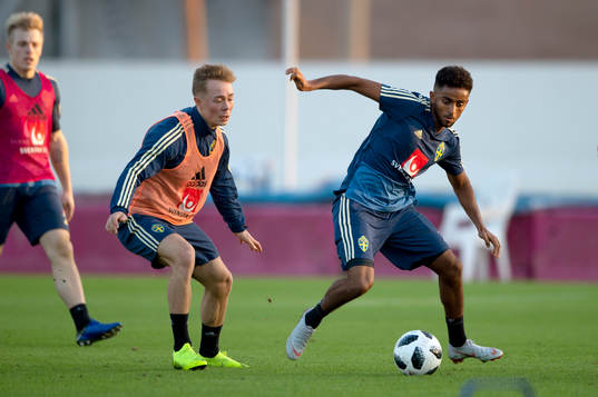 Sweden's Joel Andersson and Tesfaldet Tekie