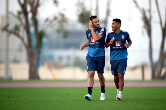 Sweden's Sotirios Papagiannopoulos and Hosam Aiesh