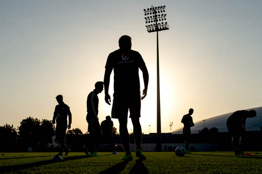 Silhouettes of Swedish players