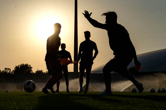 Silhouettes of Swedish players
