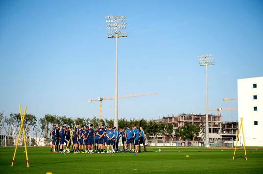 Sweden players are gathered