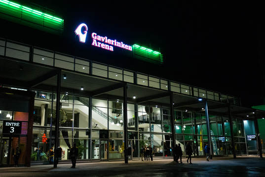 Exteriör av Gavlerinken Arena