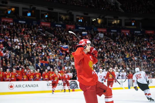 Klim Kostin of Russia celebrates
