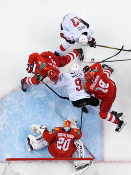 Nicolas Muller and Luca Wyss of Switzerland in action