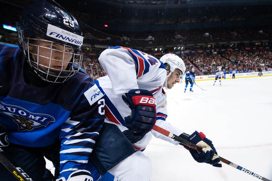 Anton Lundell of Finland and Mattias Samuelsson of USA