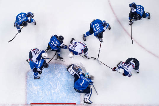 Evan Barratt, Tyler Madden and Oliver Wahlstrom of USA in