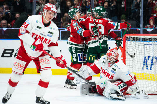 Frölundas Patrik Carlsson, Simon Hjalmarsson och Jesper