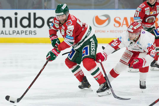 Frölundas Jonathan Sigalet och Timrås Hampus Larsson