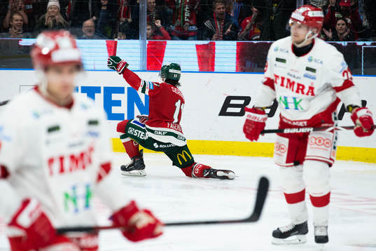 Frölundas Samuel Fagemo jublar