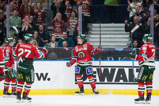 Frölundas Samuel Fagemo jublar