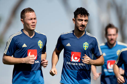 Sweden's Adam Andersson and Daleho Irandust