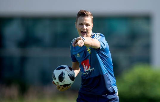 Sweden's goalkeeper coach Maths Elfvendal
