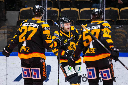Skellefteås Robin Alvarez, Oscar Möller och Emil Djuse