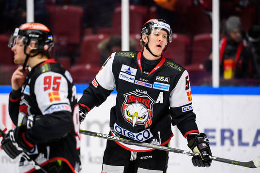 Malmö Redhawks Emil Sylvegård deppar