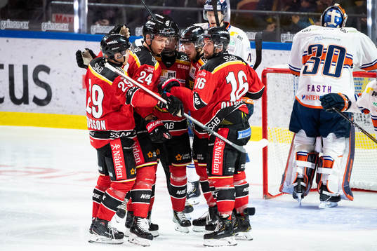 Luleås Erik Gustafsson, Johan Harju, Robin Kovacs och