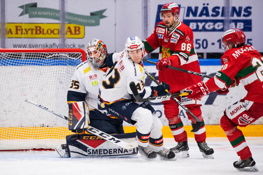 Djurgårdens målvakt Robin Jensen och Tom Nilsson